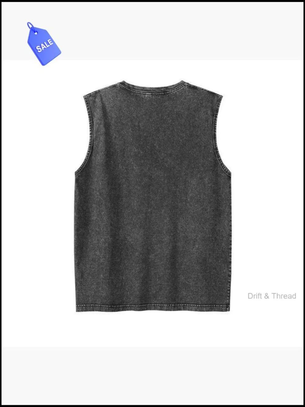 Vintage Washed Graphic Tank Top Sleeveless Cotton Streetwear
